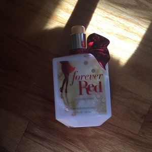 Bath and body cream forever red